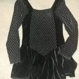 Girls Long Sleeved Dance Skirtall Leotard Skating